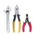 Globus 3 Pc set (5" Wire Cutter, 8" Combination Plier and 8" Adjustable Wrench) (807)