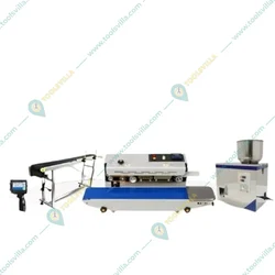 Combo of 4-In-1 Band Sealer,Granule Filler, Conveyor Belt and Handheld Inkjet Printer