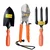 Globus Garden Tool Combo Kit, Fork, Garden Pruner, Big Trowel (Set Of 3 Pcs)