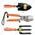 Globus Garden Tool Combo Kit, Fork, Garden Pruner, Big Trowel (Set Of 3 Pcs)