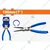 Wadfow Combo of 180mm Circlip Pliers External Bent (WPL9C72) and 180mm Circlip Pliers (WPL9C73 )