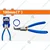 Wadfow Combo of 180mm Circlip Pliers External Bent (WPL9C72) and 180mm Circlip Pliers (WPL9C73 )