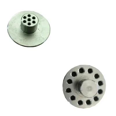 Combo of 7 Holes Pola Making Die and 12 Holes Pola Making Die For Rice Corn Puffed Snack Food Extruder Machine