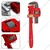 GLOBUS 2pcs Combo of 150mm(6") Black Adjustable Wrench & 200mm(8") Stillson Pipe Wrench