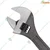 GLOBUS 2pcs Combo of 150mm(6") Black Adjustable Wrench & 200mm(8") Stillson Pipe Wrench