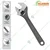 GLOBUS 2pcs Combo of 150mm(6") Black Adjustable Wrench & 200mm(8") Stillson Pipe Wrench