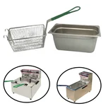 Combo of Oil Pan and Fryer Basket for ADORMA 5 liter Deep Fryer