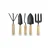 AGT Garden Tools Combo Kit of 5 Tools - Hand Cultivator, Small Hand Trowel, Big Hand Trowel, Garden Fork and a Hand Weeder