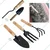 AGT Garden Tools Combo Kit of 5 Tools - Hand Cultivator, Small Hand Trowel, Big Hand Trowel, Garden Fork and a Hand Weeder