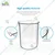 Bello Set of 3 Beaker 50ml, 250ml, 1000ml with Graduation Marks, Borosilicate 3.3 Glass for Laboratory