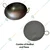 Combo of SBWG Commercial 20 Inch Iron Kadhai and 18 Inch Indian Iron Tawa with 1 Handle