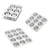 Combo of 6, 9 and 12 Cavity Aluminium Muffin Bakeware Trays for Muffins, Cupcakes and More 