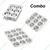Combo of 6, 9 and 12 Cavity Aluminium Muffin Bakeware Trays for Muffins, Cupcakes and More 