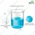Bello Scientific 1 Measuring Cylinder 25ml & 1 Measuring Beaker 25ml Combo for School, College, Chemistry Laboratory