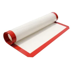 Combo of Reusable 60 x 40 cm and 40 x 30 cm Silicone Baking Mat, Use in Home Baking, Cafes, Hotels and Bakeries 