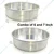 Combo of 6 inch and 7 inch Round Aluminium Cake Baking Mould Pan For Oven