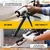 GLOBUS 2pcs Combo of 9 inch Black Half Round Steel & Aluminium Silicon Gun & 1 Pair Working Gloves (957)