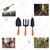 AGT Garden Tools Combo Kit of 3 Tools - Small Hand Trowel, Garden Fork and Big Hand Trowel | Used for Small-scale Gardening