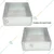 Combo of 4 Inch and 5 Inch Aluminium Square Cake Baking Mould/Pan Tray,2.25 Inch Deep