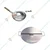 Combo of 12 Inch Thai Wok and 6 mm Round Tawa Platter of 12 inch Dia, With Stainless Steel Body