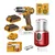 Ingco 1 Pcs Lithium-Ion Brushless Cordless Drill & 1 Pcs Cordless Coffee Grinder Combo Pack (COSLI23064)
