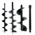 Heavy Duty 6 inch, 8 inch and 12 inch Auger Bit Combo with 70 cm Free Bit Extension Pipe for Earth Auger Machine
