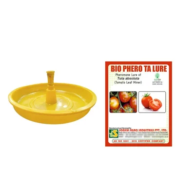 Combo Pack Of Bio Phero TA - Tuta absoluta (Tomato Leaf Miner) 10 Lures & 10 Water Traps