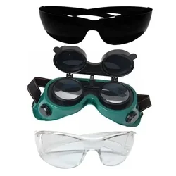 Super Safety Combo Pack of 3, Welding and Multipurpose Safety Goggles (Free-size)