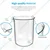 Bello Pack of 4 Pcs 500ml Borosilicate Glass Measuring conical & 100ml Reagent bottle