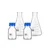 Bello Pack of 4 Pcs 500ml Borosilicate Glass Measuring conical & 100ml Reagent bottle