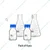 SBT Pack of 4 Pcs 500ml Borosilicate Glass Measuring conical & 100ml Reagent bottle