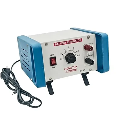 COMETEK 0-12V 3A Non-IC Regulated Battery Eliminator| Transformer Based Step Voltage DC Power Supply for Lab Use