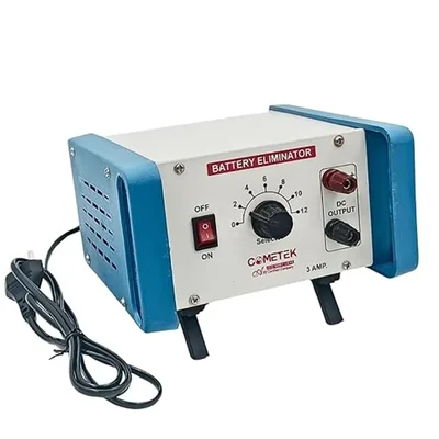 COMETEK  2-12V Battery Eliminator, 3 AMPS for Physics and Electronics Laboratory Experiments