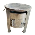 Bapa Commercial Charcoal Operated Round Dosa Bhatti, Stainless Steel Body