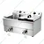 Commercial 10+10 Litre Stainless Steel Double Deep Fryer, 6Kw
