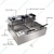 Commercial 8L+8L Electric Double Pan Deep Fryer