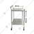 SS 16 x 16 x 29 inch, 2 Tier Commercial Heavy Duty Food Rolling Cart with Wheels for Kitchen, Restaurant