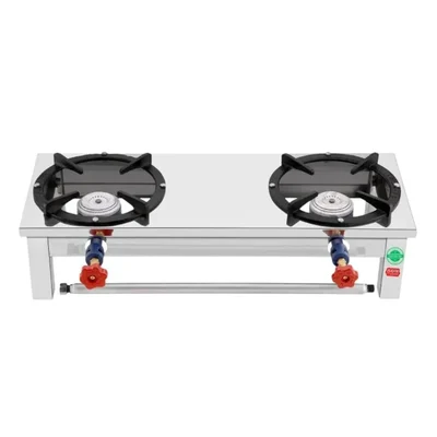 Commercial 12x30 inch Dual Burner Gas Bhatti With Free Accessories 