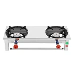 Commercial 12x30 inch Dual Burner Gas Bhatti With Free Accessories 
