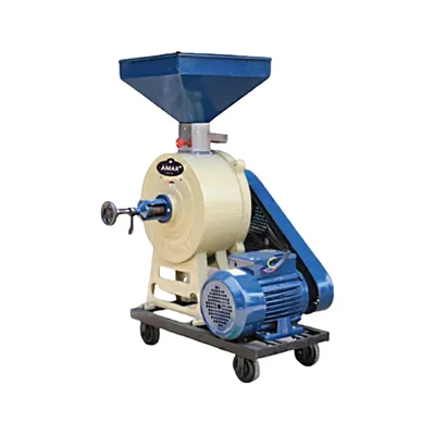 AMAR 14 inch Flour Mill Atta Chakki Machine with 3 HP Motor for Commercial Grain Grinding, 30-35 Kg/hr Output Capacity
