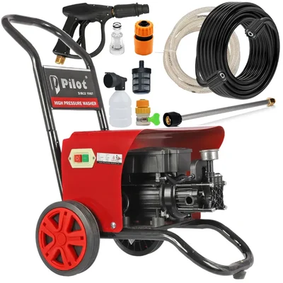 Pilot (PL-HWC-02) 120 Bar Semi commercial high Pressure Washer, 2 HP Motor and 10 LPM Flow Rate with Accessories