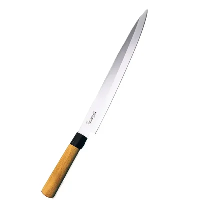 Smart Chef LASJ010 Stainless Steel Sushi Knife, 10 inch Blade for Commercial Sashimi Slicing, Sushi Slicing