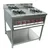 High Volume Commercial Four Square Burner Range 36x36x30 Inches For Commercial Kitchen