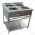 High Volume Commercial Four Square Burner Range 36x36x30 Inches For Commercial Kitchen