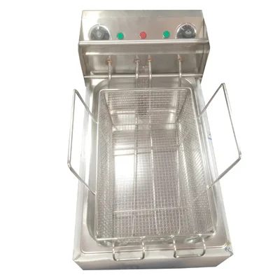 Commercial 16 Litre 26 ×14×11 inch Stainless Steel Electric Deep Fryer Machine With Dual Temperature Controller