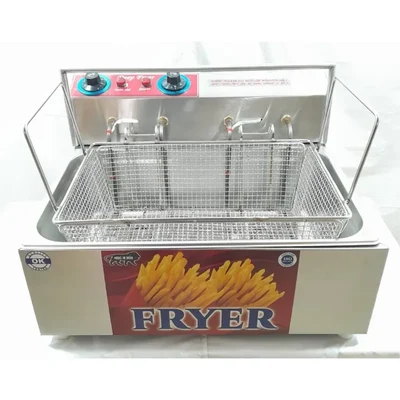 High Quality SS 14 L Electric Deep Fryer For Commercial Bulk Frying, 22 x 16 x 11 Inches
