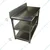 SS 36x24x34+6 Inch Commercial Use Work Table with Bottom Shelf and Backsplash