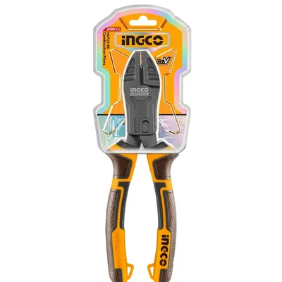 INGCO 9.5 Inch 65% Effort Saving Compound Combination Plier Cr-V Steel Teflon Coating HCCP58240