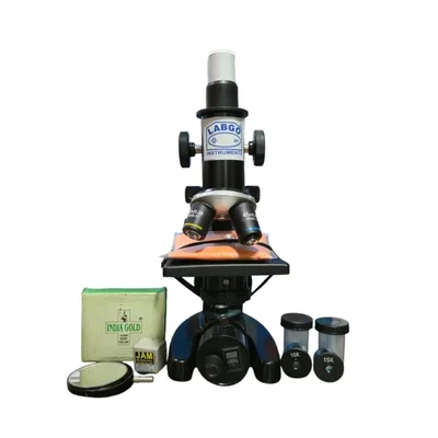 Labgo Biological Student Microscope with LED Lamp 50 Blank 2 Prepared Slides