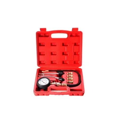 Keaa Petrol Engine 400 mm Compression Tester Kit with Adaptors Rubber Cones Flexible Extension 